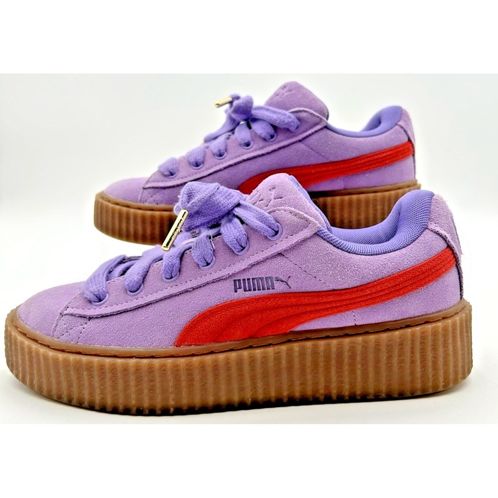 New Puma x Fenty‎ Creeper Phatty Lavender Burnt Orange Sneakers Womens Sz 9.5
